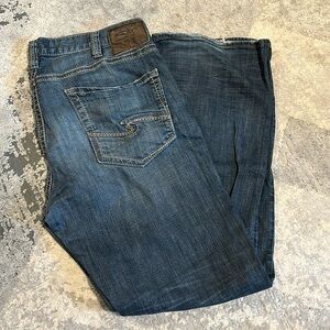 Men’s Silver Jeans 38x34 Craig Fit
